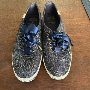 Kate Spade X Keds low cut glitter sneakers - Size 6